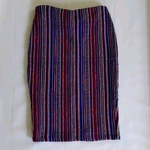 Red white and blue Pencil skirt from Zara